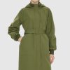 Hooded Belted Trench