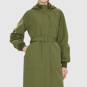 Hooded Belted Trench