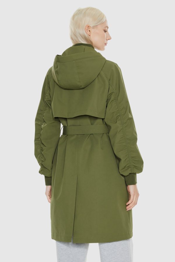 Hooded Belted Trench - Image 3