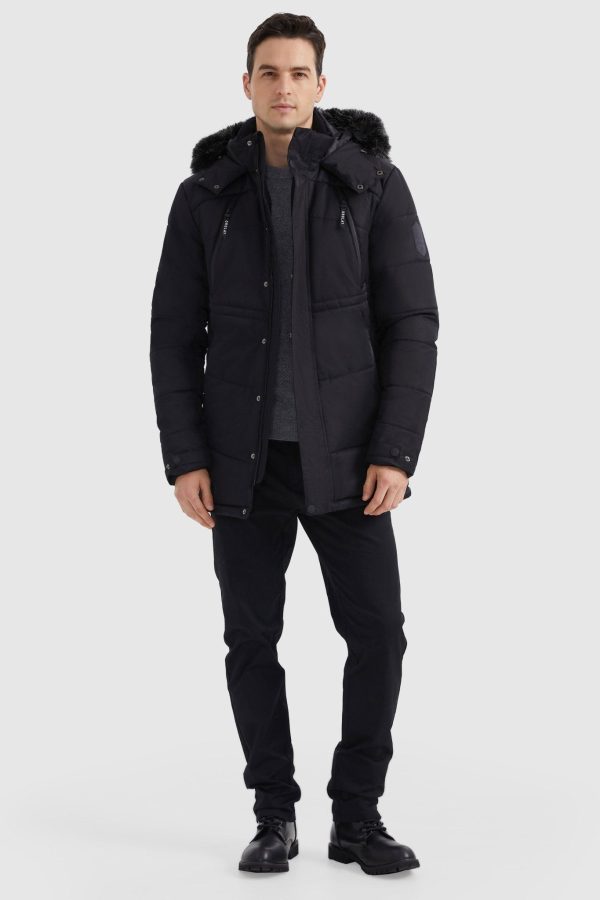Hooded Mountain Parka with Faux Fur - Image 15