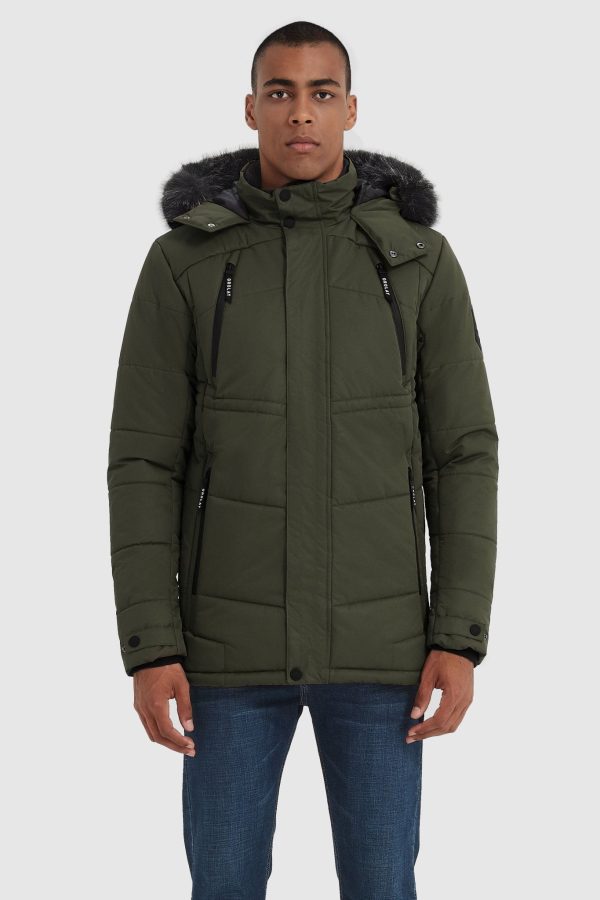 Hooded Mountain Parka with Faux Fur - Image 3
