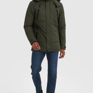 Hooded Mountain Parka with Faux Fur