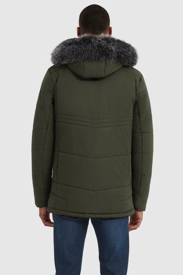 Hooded Mountain Parka with Faux Fur - Image 4
