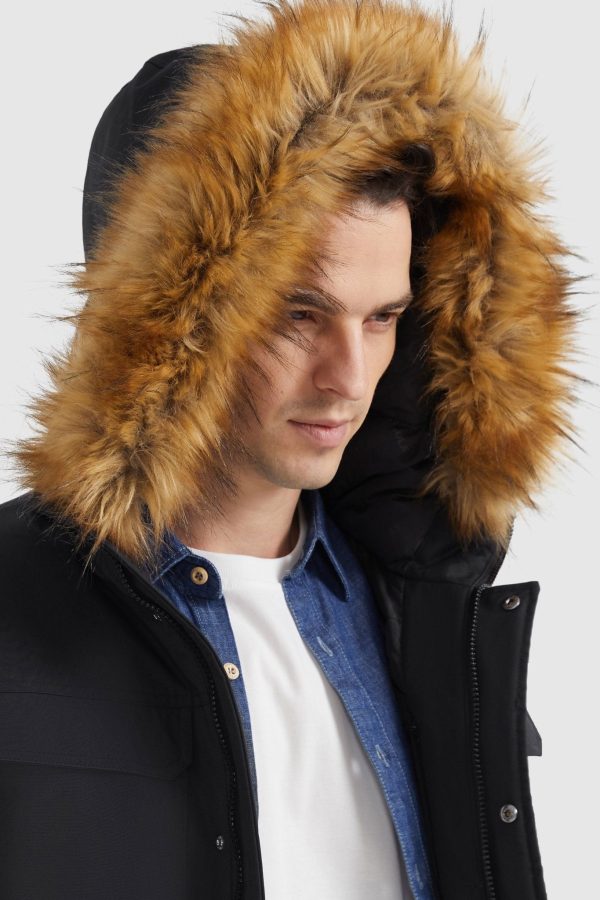 Hooded Mountain Parka with Faux Fur - Image 4