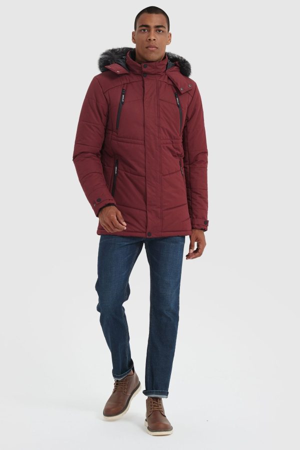 Hooded Mountain Parka with Faux Fur - Image 6