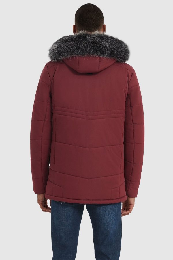 Hooded Mountain Parka with Faux Fur - Image 9