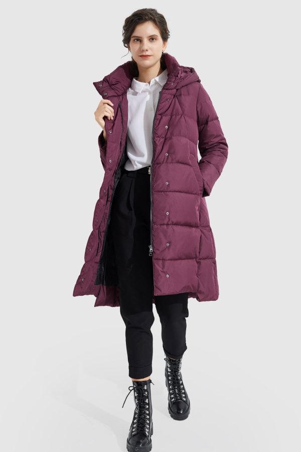 Hooded Winter Two-Way Zipper Down Coat - Image 39