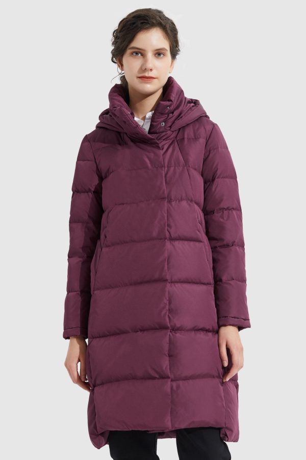 Hooded Winter Two-Way Zipper Down Coat - Image 40