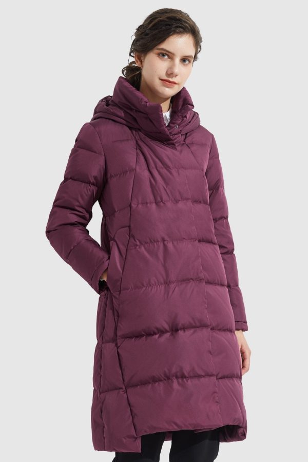 Hooded Winter Two-Way Zipper Down Coat - Image 41