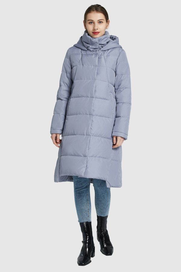 Hooded Winter Two-Way Zipper Down Coat - Image 26