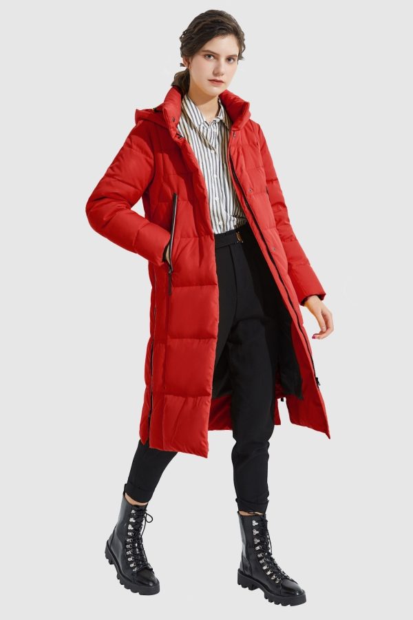 Knee Length Thickened Down Jacket - Image 20