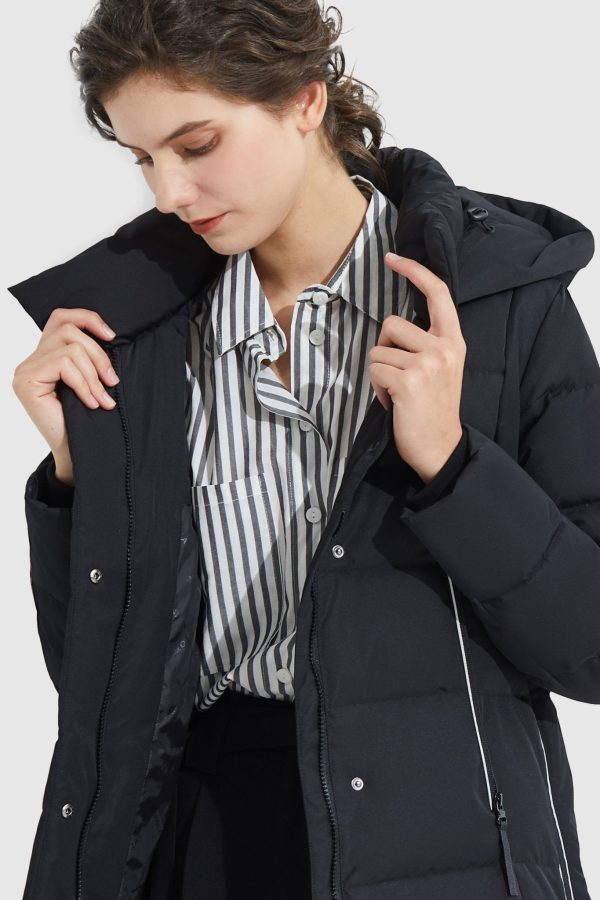 Knee Length Thickened Down Jacket - Image 10