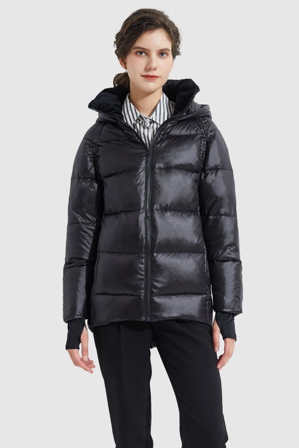 Light Cropped Bubble Puffer Down Jacket - Image 2