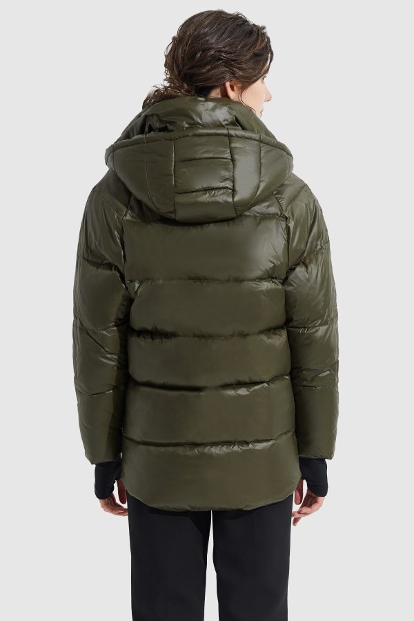 Light Cropped Bubble Puffer Down Jacket - Image 7