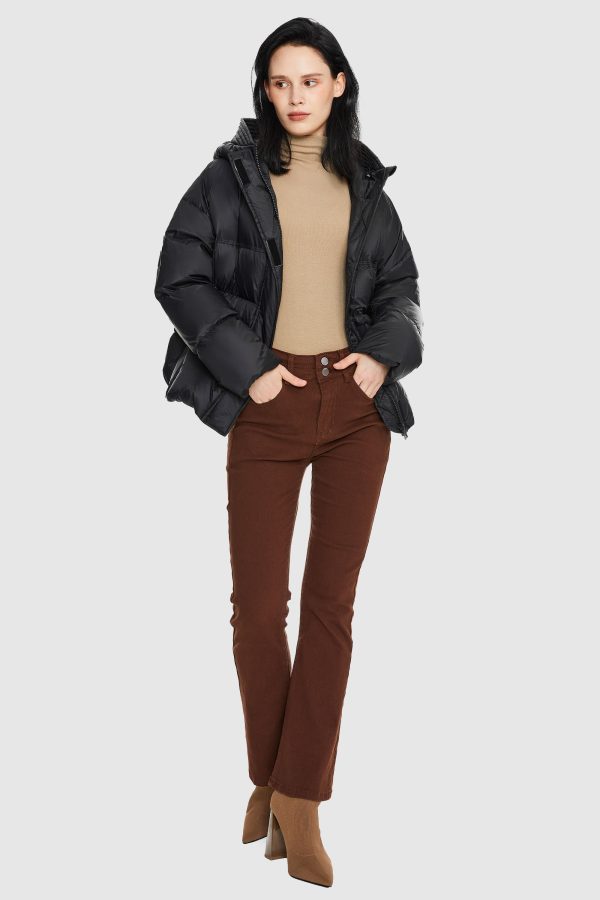 Lightweight Cropped Down Coat - Image 10