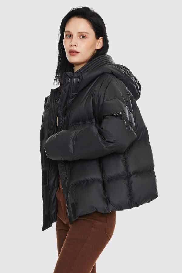 Lightweight Cropped Down Coat - Image 11