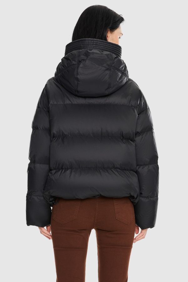Lightweight Cropped Down Coat - Image 13