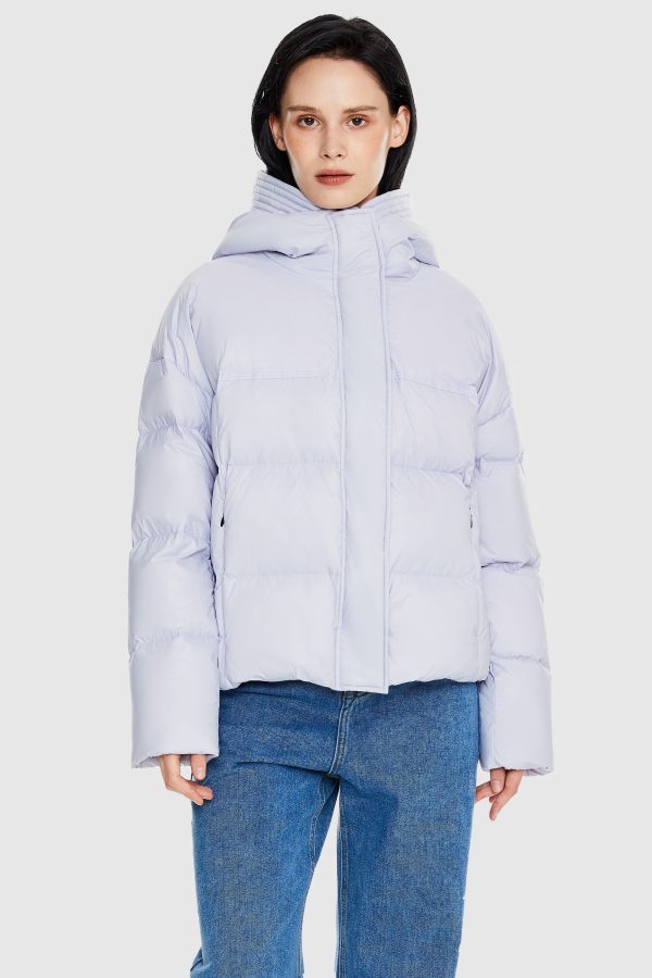Lightweight Cropped Down Coat - Image 2