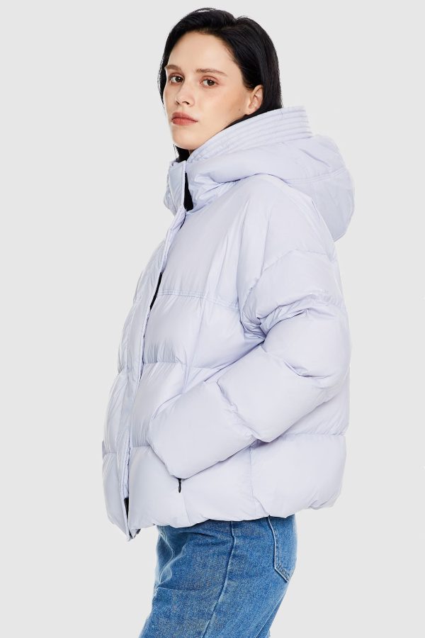 Lightweight Cropped Down Coat - Image 3