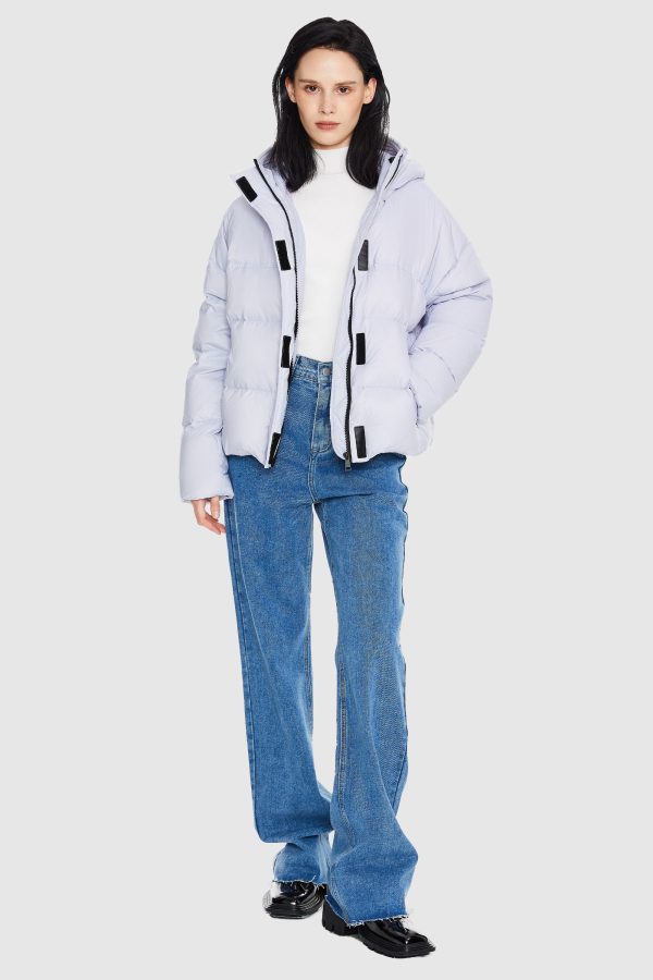 Lightweight Cropped Down Coat