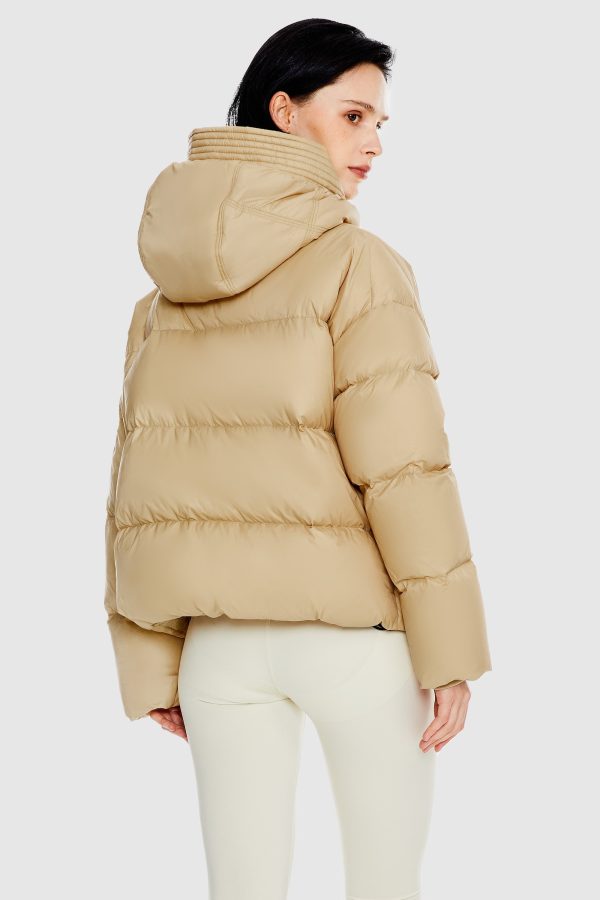 Lightweight Cropped Down Coat - Image 8