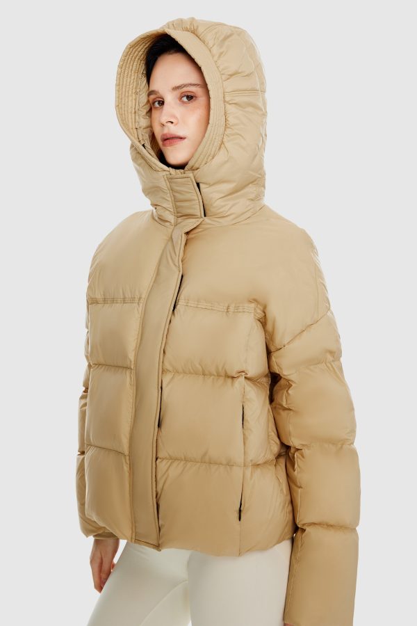 Lightweight Cropped Down Coat - Image 9
