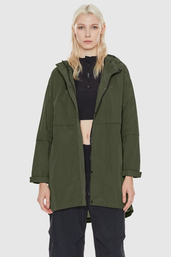 Lightweight Mid-length Hooded Windbreaker - Image 10