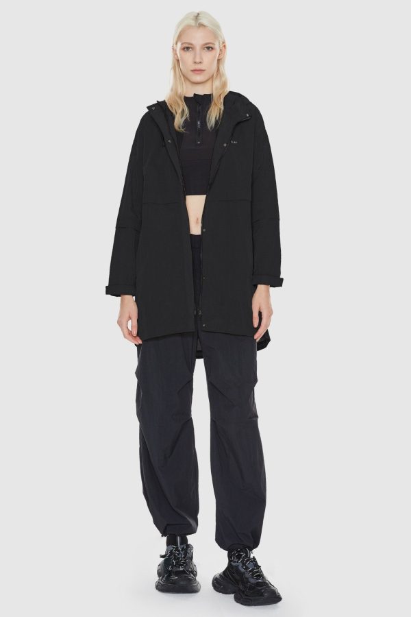 Lightweight Mid-length Hooded Windbreaker - Image 5