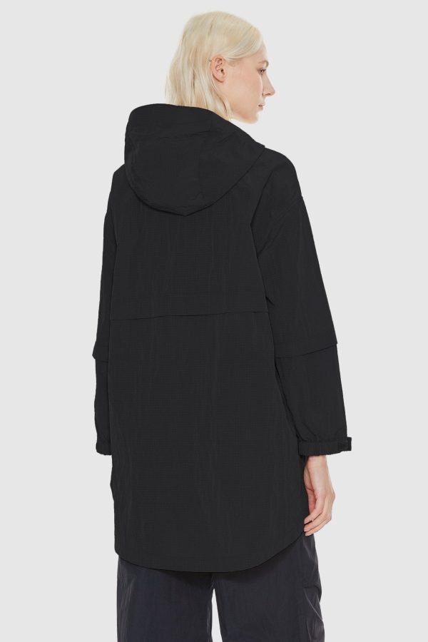 Lightweight Mid-length Hooded Windbreaker - Image 8