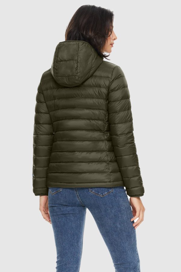 Lightweight Packable Down Jacket with Stand Collar with hood - Image 19