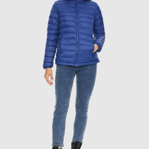 Lightweight Packable Down Jacket with Stand Collar with hood