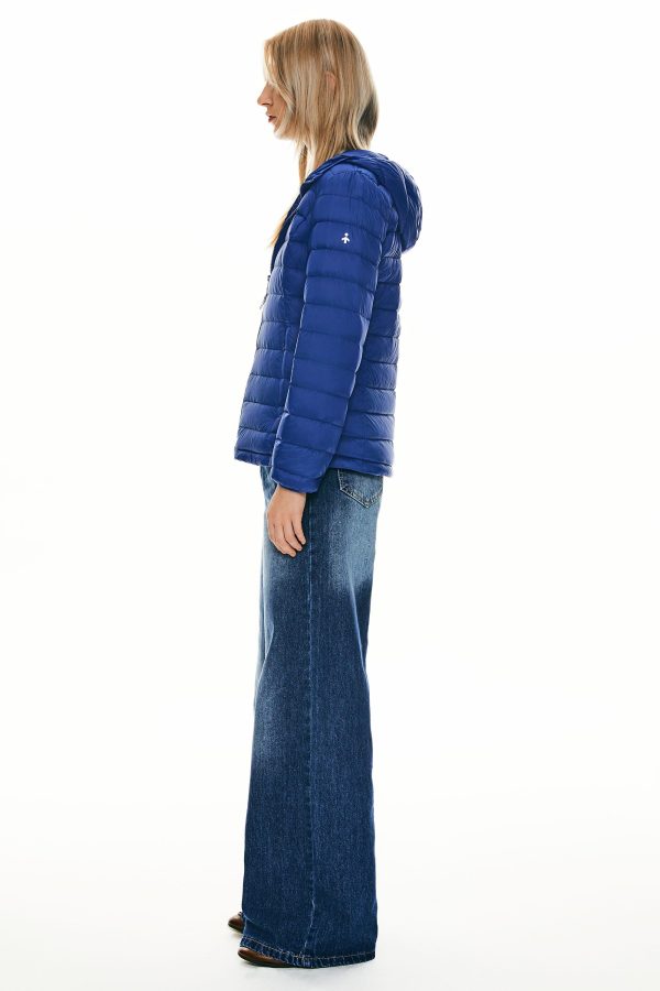Lightweight Packable Down Jacket with Stand Collar with hood - Image 10