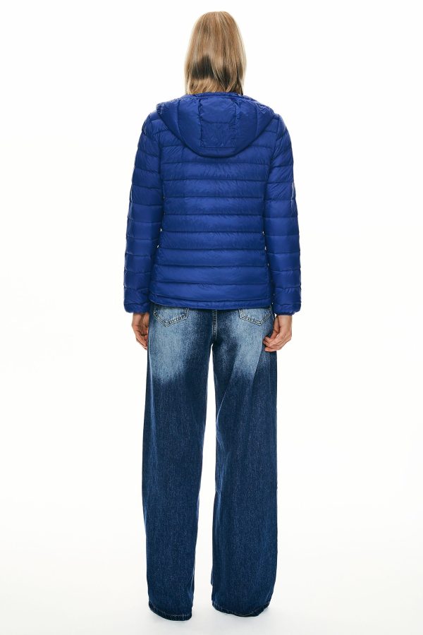 Lightweight Packable Down Jacket with Stand Collar with hood - Image 11