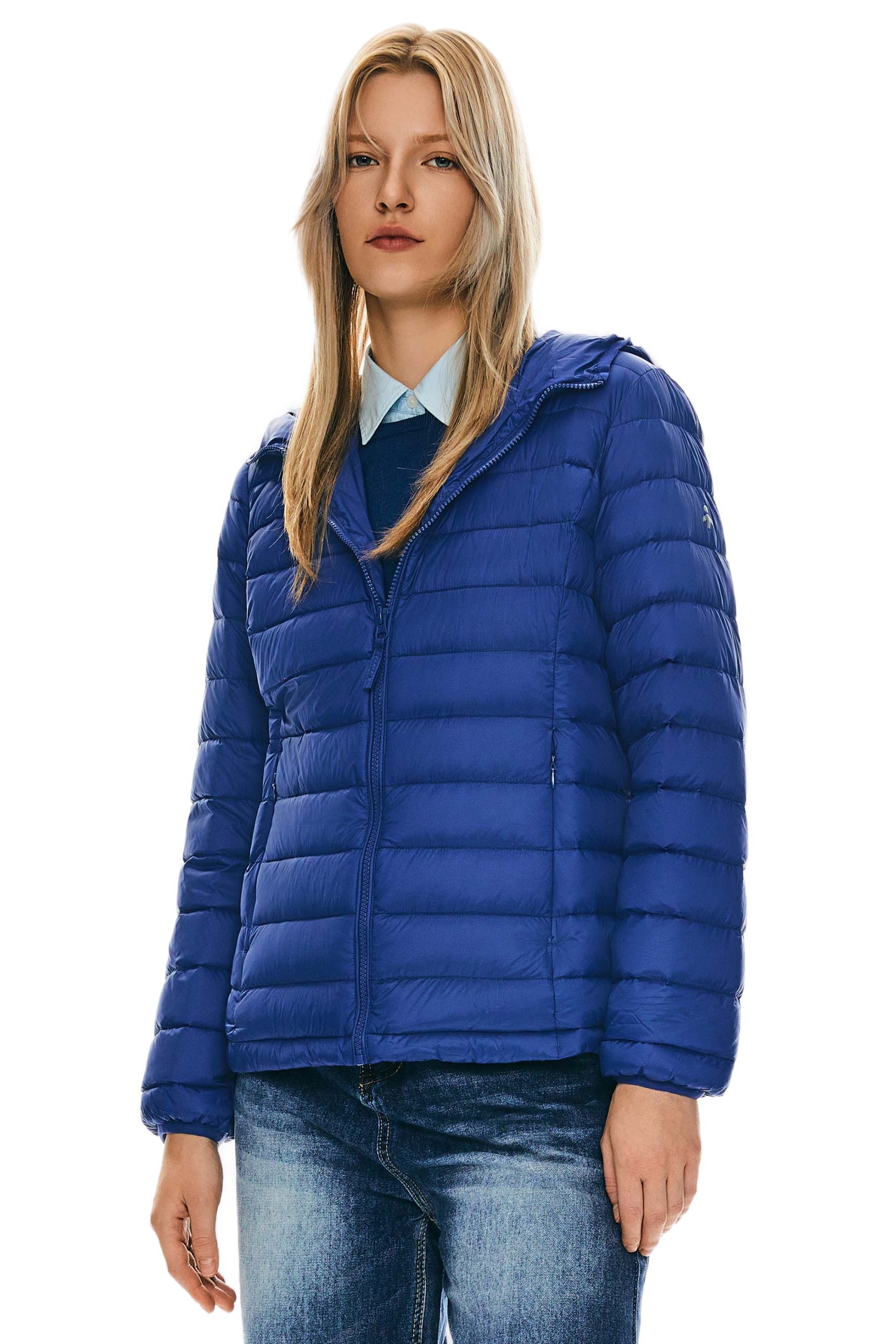 Lightweight Packable Down Jacket with Stand Collar with hood - Image 12