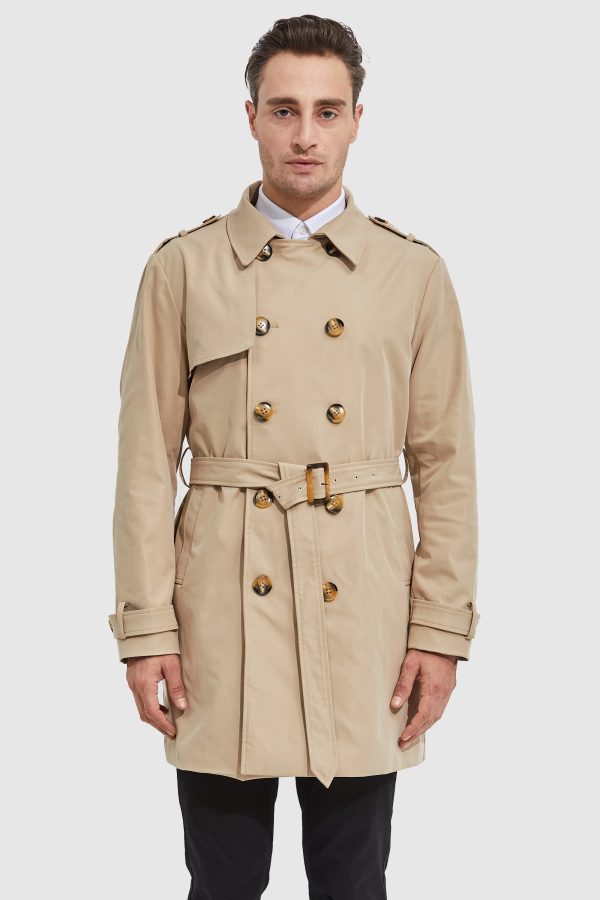 Long Double Breasted Trench Coat - Image 10