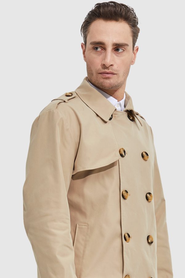 Long Double Breasted Trench Coat - Image 12