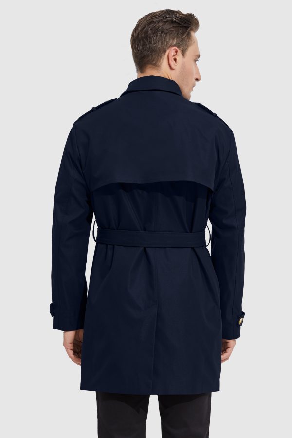 Long Double Breasted Trench Coat - Image 3
