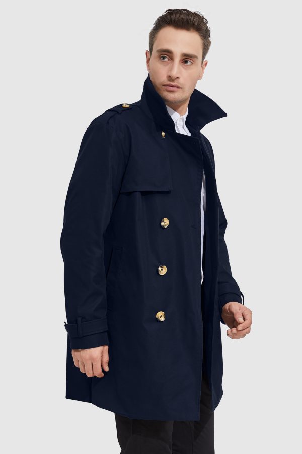 Long Double Breasted Trench Coat - Image 4