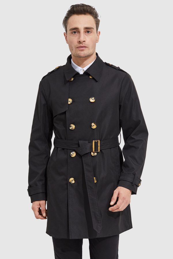 Long Double Breasted Trench Coat - Image 6