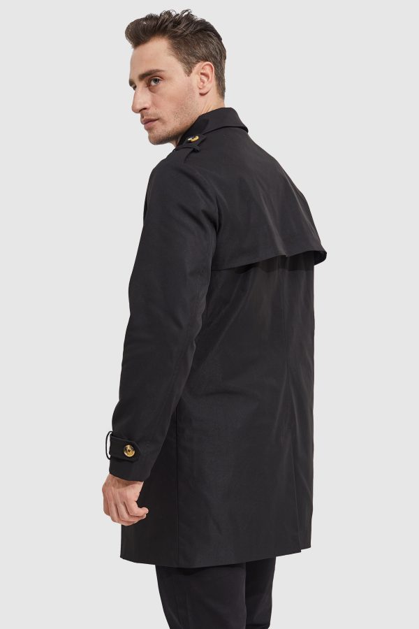 Long Double Breasted Trench Coat - Image 7
