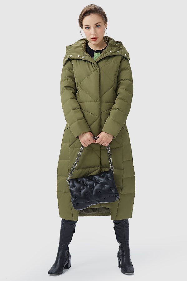 Long Maxi Down Coat with Hood - Image 20