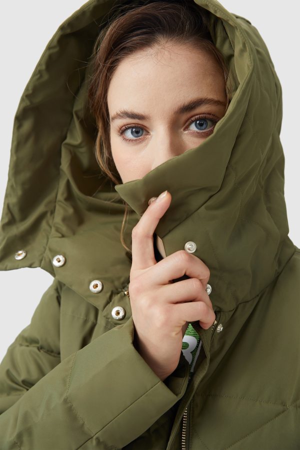 Long Maxi Down Coat with Hood - Image 22