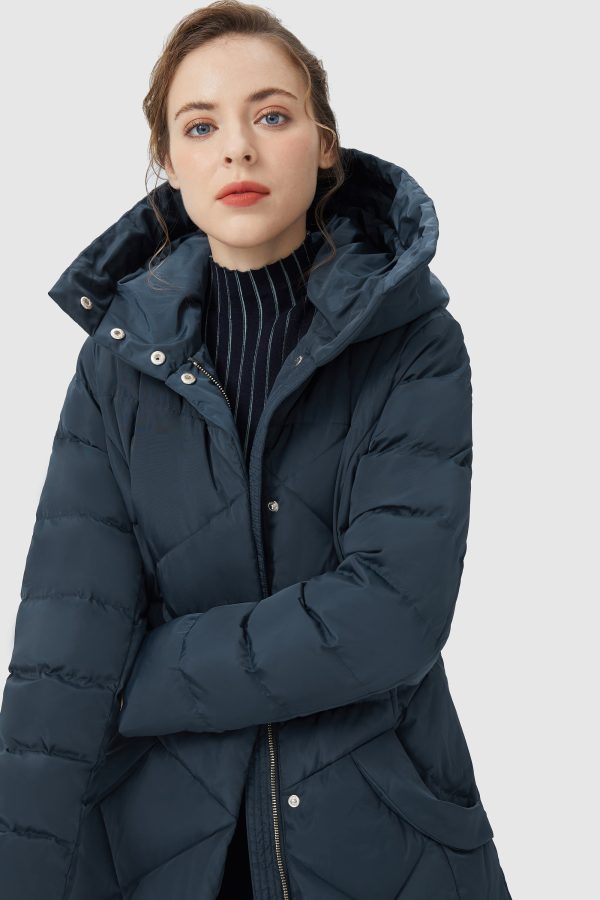 Long Maxi Down Coat with Hood - Image 53