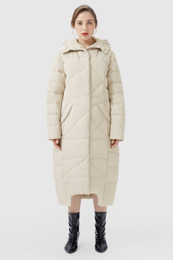 Long Maxi Down Coat with Hood - Image 30