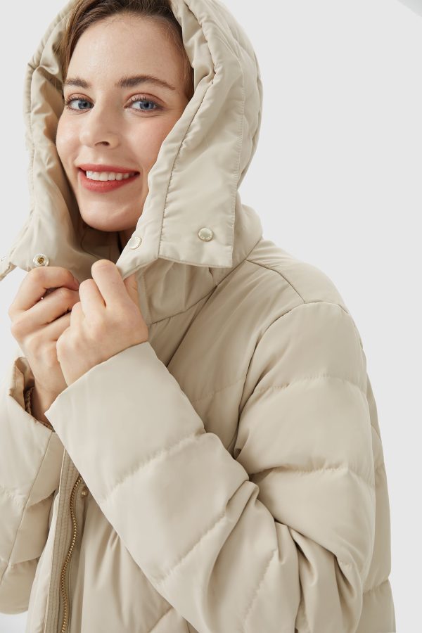 Long Maxi Down Coat with Hood - Image 32