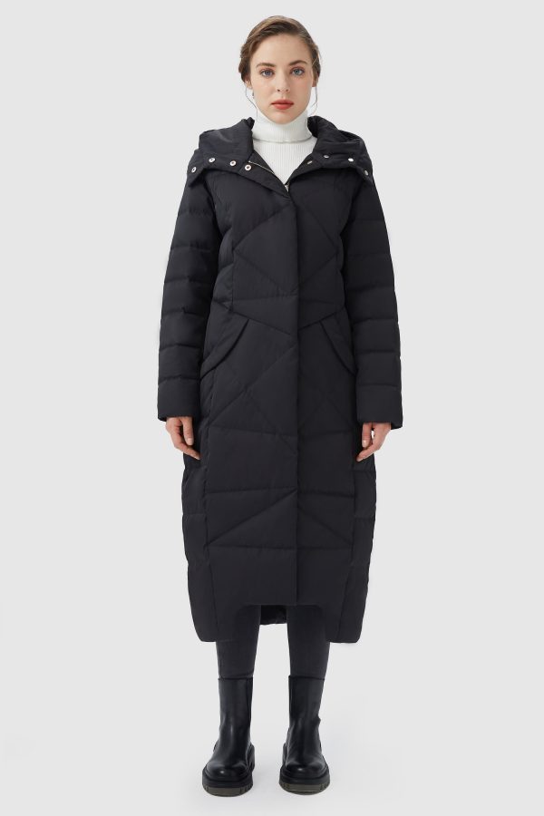 Long Maxi Down Coat with Hood - Image 33
