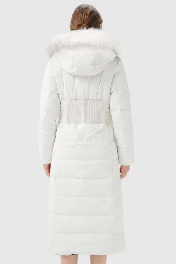 Long Puffer Down Coat with Hood Fur - Image 43