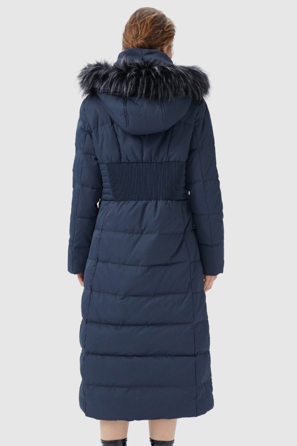 Long Puffer Down Coat with Hood Fur - Image 7