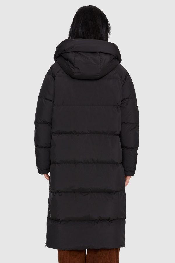 Long Puffer Down Jacket with Hem Slit - Image 26