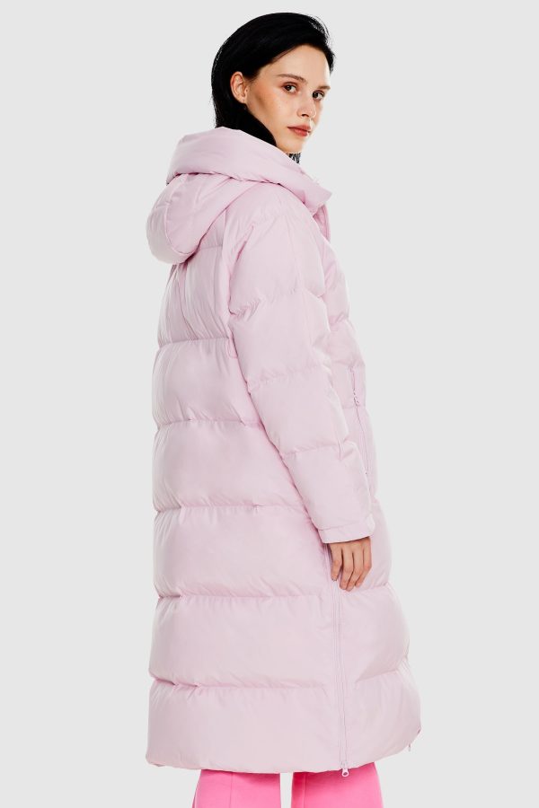 Long Puffer Down Jacket with Hem Slit - Image 15